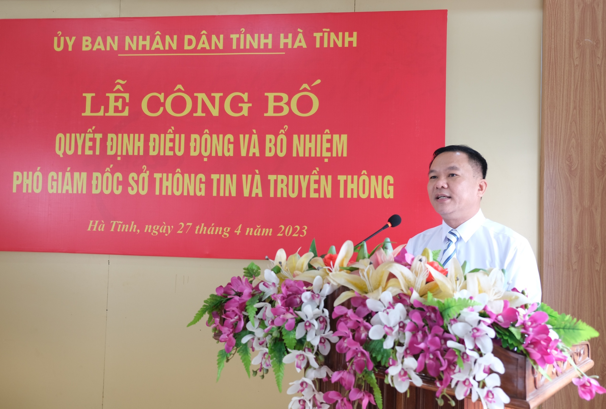 Mr. Duong Kim Nga was appointed as Deputy Director of the Information and Communications Department of Ha Tinh Province 2.