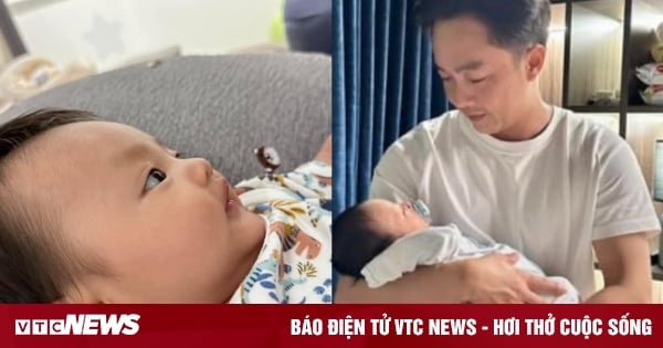 Dam Thu Trang muestra una foto en primer plano de su hijo, Cuong Do La lo elogia como "el más guapo de la familia"