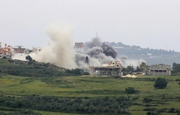 Israel attacks Hezbollah forces in central Syria