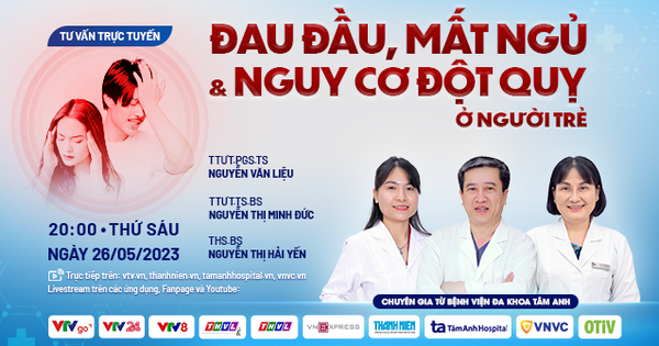 Đau đầu, mất ngủ và nguy cơ đột quỵ ở người trẻ tuổi