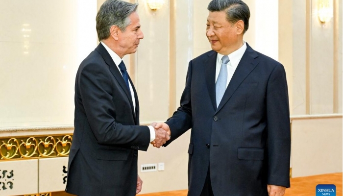 Xi Jinping elogia el "progreso" en su encuentro con el secretario de Estado estadounidense Blinken