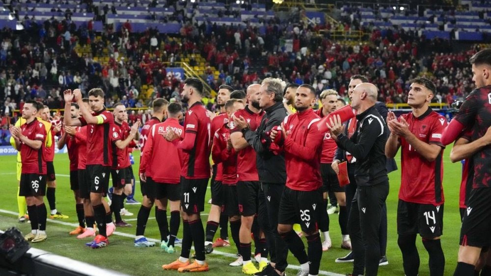 Die albanische Mannschaft hat nicht schlecht gespielt, ihr fehlte nur ein bisschen das Glück. Foto: UEFA