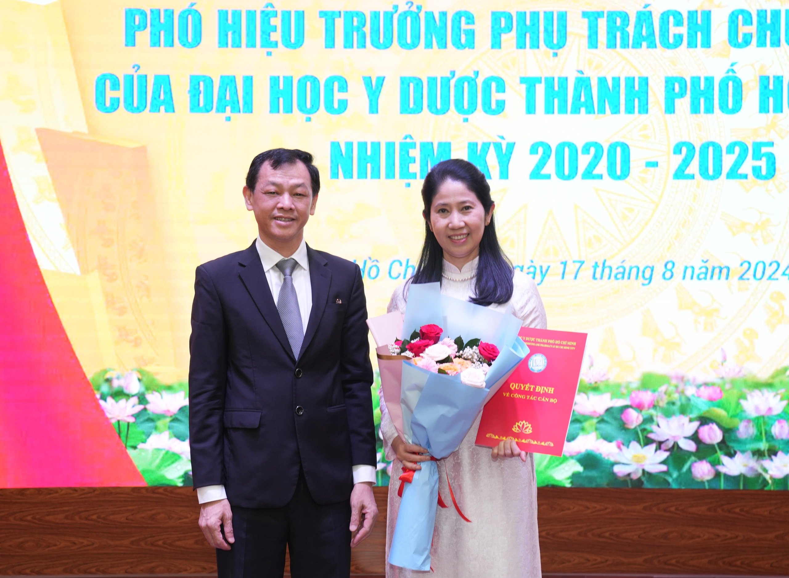 PGS-TS-BS Vương Thị Ngọc Lan làm Phó hiệu trưởng Trường ĐH Y dược TP.HCM- Ảnh 1.