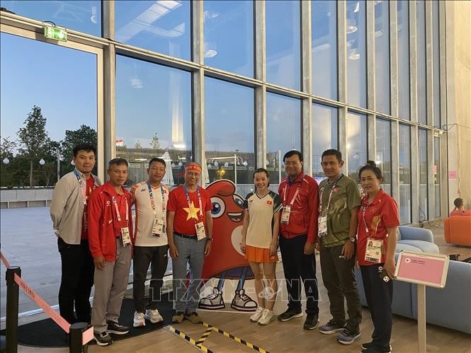 Đại sứ Việt Nam tại Pháp cổ vũ, động viên vận động viên Việt Nam tại Olympic 2024