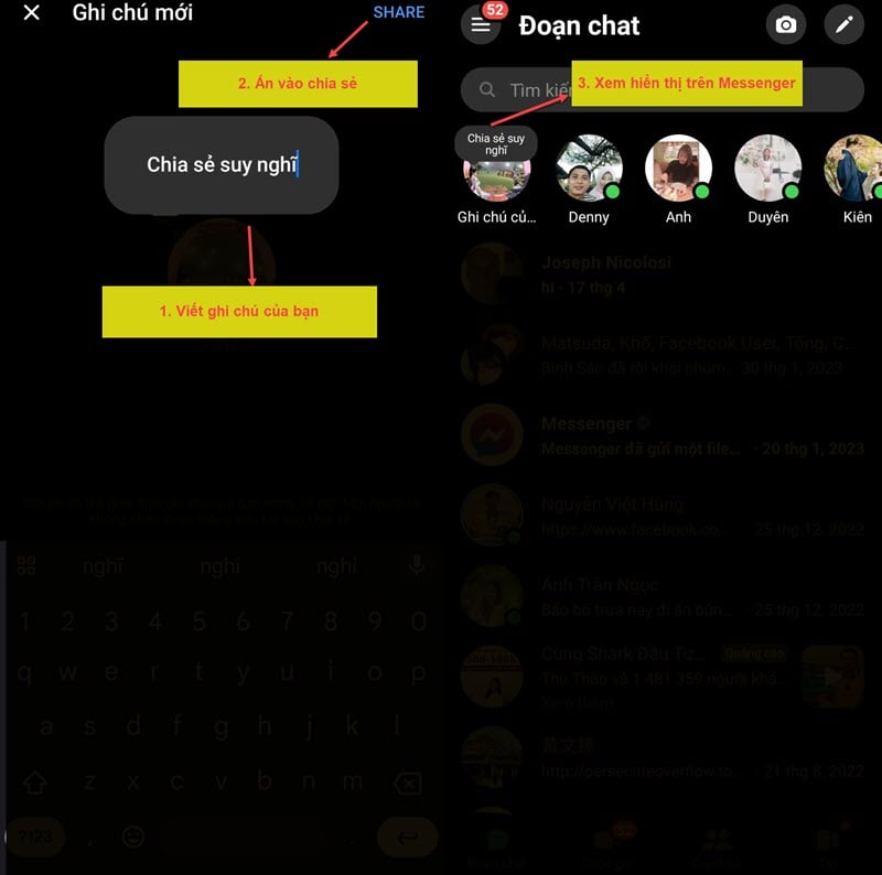 So aktualisieren Sie Gedanken zum neuen Feature-Bild 3 von Messenger