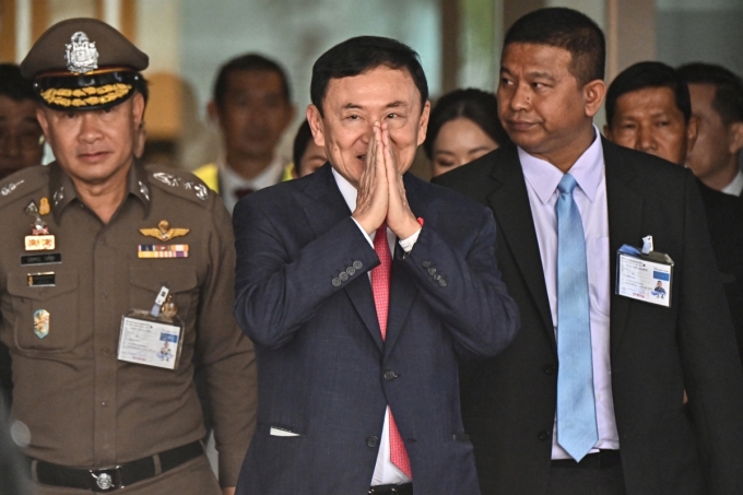 Der ehemalige Premierminister Thaksin kehrte am 22. August nach Thailand zurück. Foto: AFP