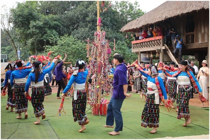 タインホアのタイの父の日祭りは国家遺産です（写真2）。