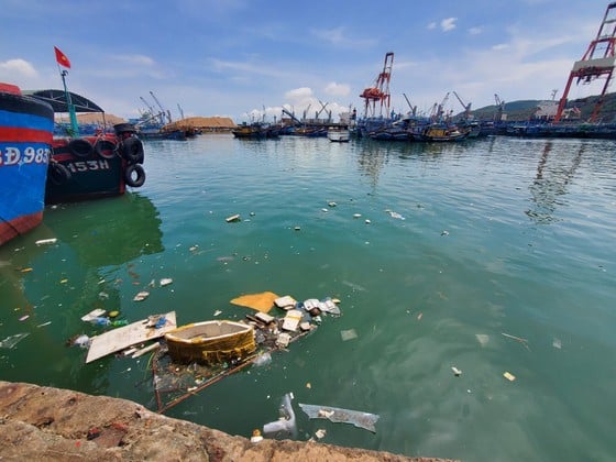 Garbage floods estuaries and fishing ports in Binh Dinh photo 9