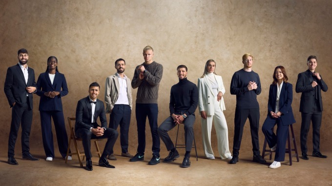 From left to right: Gvardiol, Shaw, Rodri, Silva, Haaland, Dias, Roord, De Bruyne, Hasegawa and Alvarez. Photo: MCFC