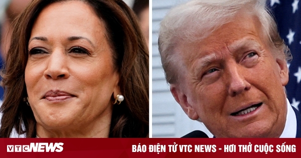 Trump y Harris chocan en un instante