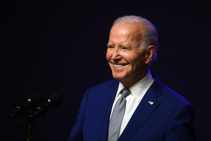 Tổng thống Mỹ Joe Biden tại cuộc họp báo ở Hà Nội, ngày 10/9. Ảnh: AFP