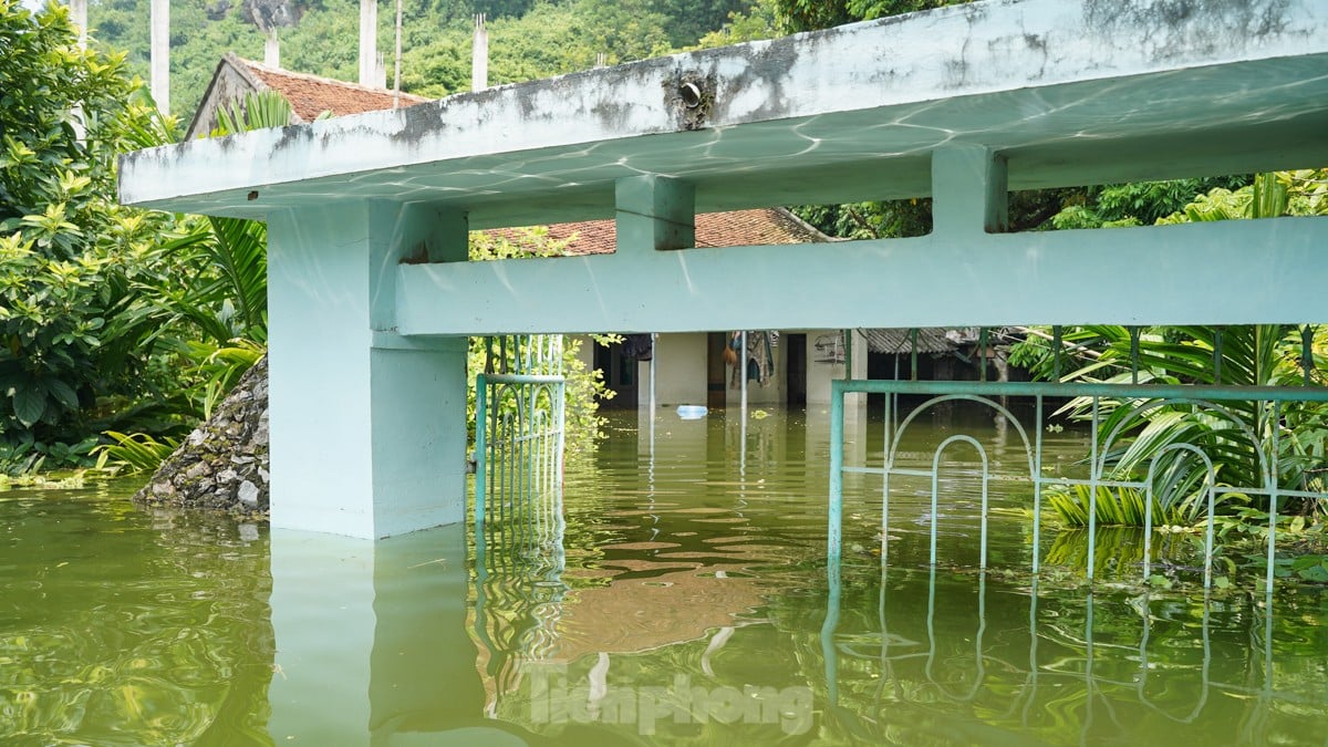 Une « inondation forestière » submerge des centaines de maisons dans la banlieue de Hanoi, photo 13