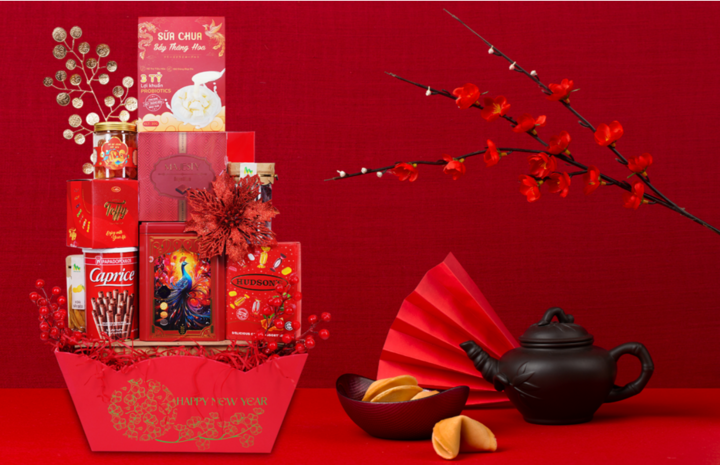 Khoi Hanh Phuc: Wishing for a happy family, every moment of Tet filled with joy and connection - gift designs are always new and beautiful according to market demand and customer requirements. (Photo: Giftbrand)