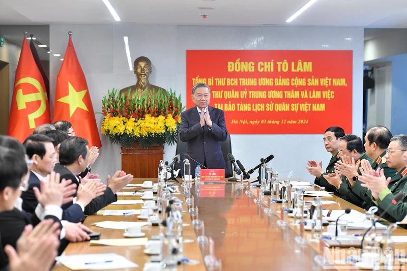 El Museo de Historia Militar de Vietnam debe ser una “dirección roja”, un espacio cultural especial.