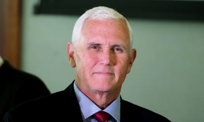 L'ancien vice-président américain Mike Pence à Salt Lake, Utah, le 28 avril. Photo : AFP