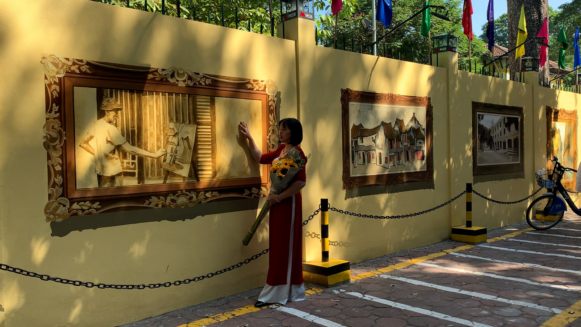 Admirez Hanoi en miniature sur la fresque 3D de la rue Phan Dinh Phung