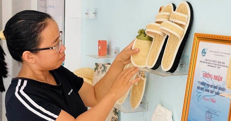 Des produits uniques fabriqués à partir de luffa dans la ville de Da Nang