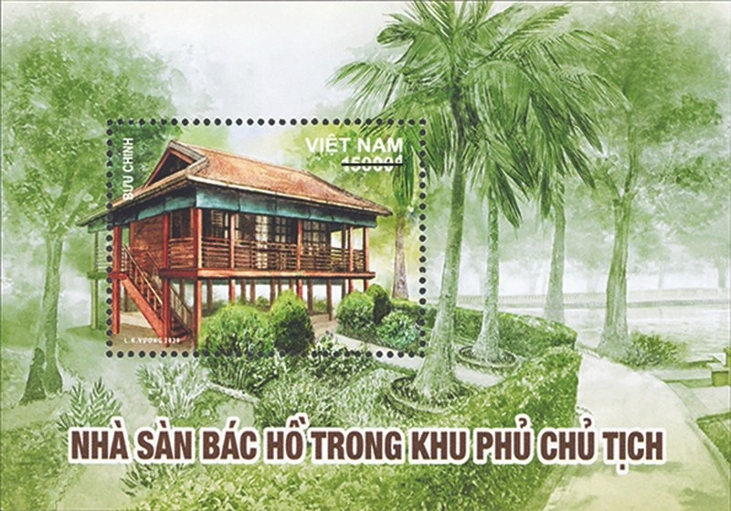 Phát hành đặc biệt bộ tem bưu chính về nhà sàn Bác Hồ