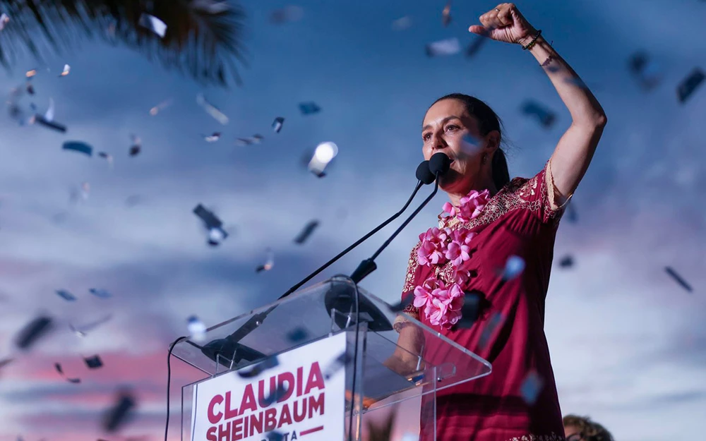 Claudia Sheinbaum, die erste Präsidentin Mexikos. Foto: SINTESIS