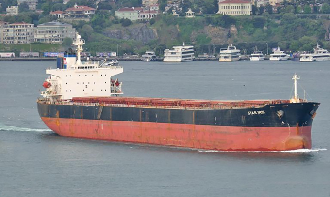 Vaisseau cargo Star Iris. Photo : VesselFinder