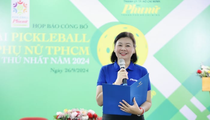 Công bố giải Pickleball Báo Phụ nữ TPHCM lần thứ nhất