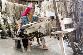 Preservando la belleza del tejido de lino del pueblo Mong