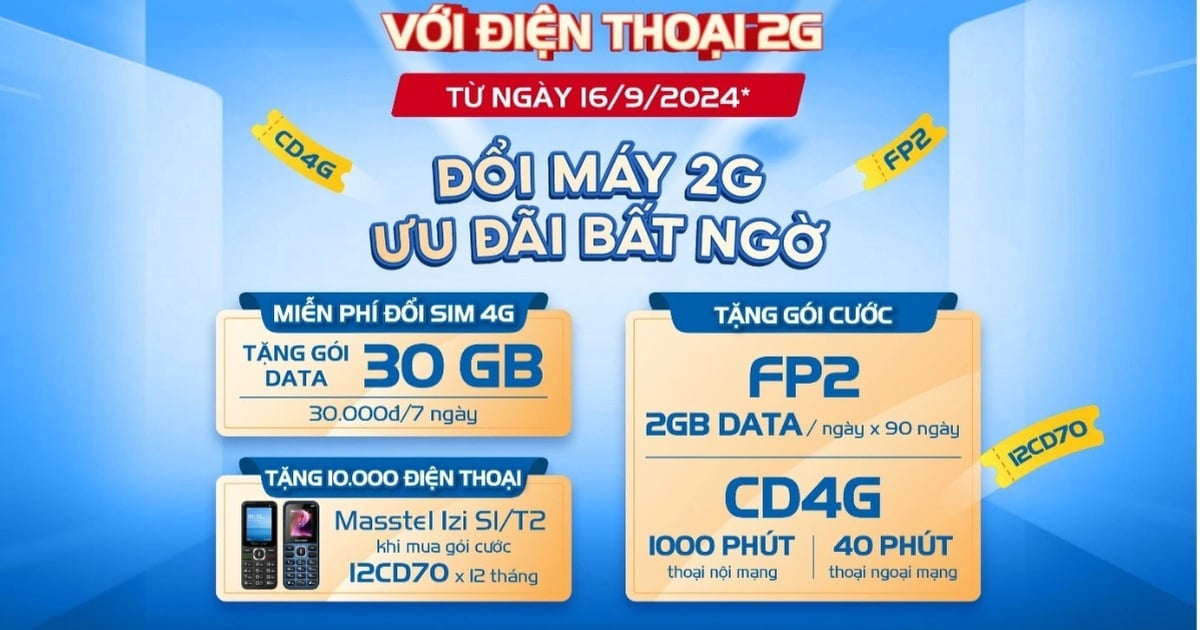 MobiFone offre plus d'incitations aux clients pour passer de la 2G à la 4G