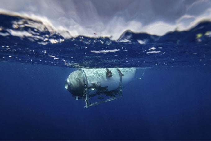 Mẫu tàu lặn của OceanGate chuyên đưa du khách tới xác Titanic. Ảnh: OceanGate