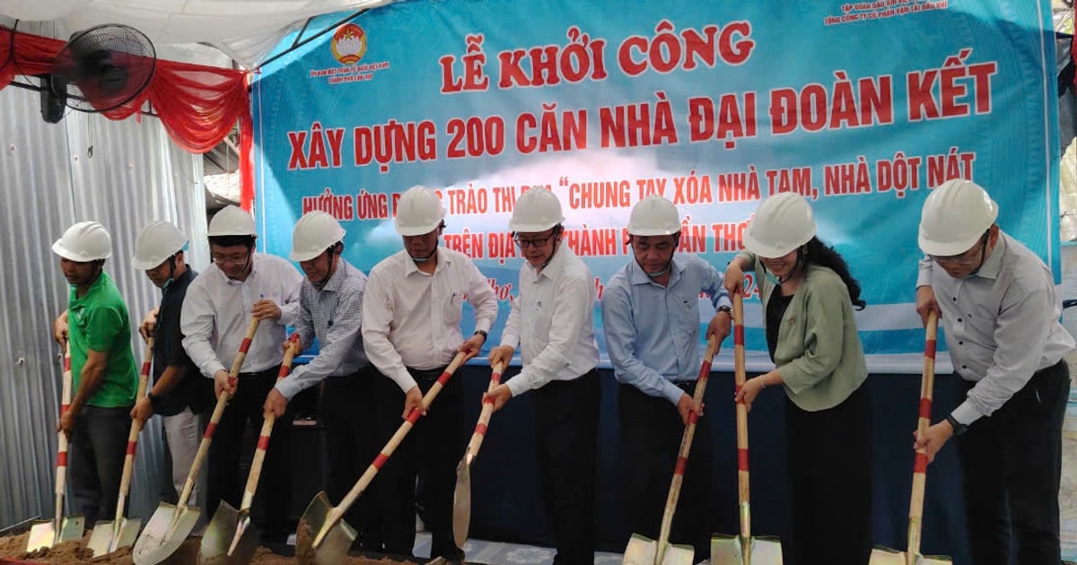 Groundbreaking ceremony for 200 Great Solidarity houses