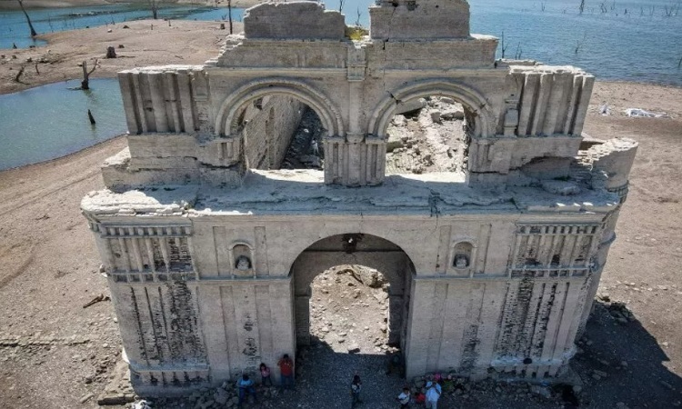 500-year-old church emerges from Mexican lake due to drought