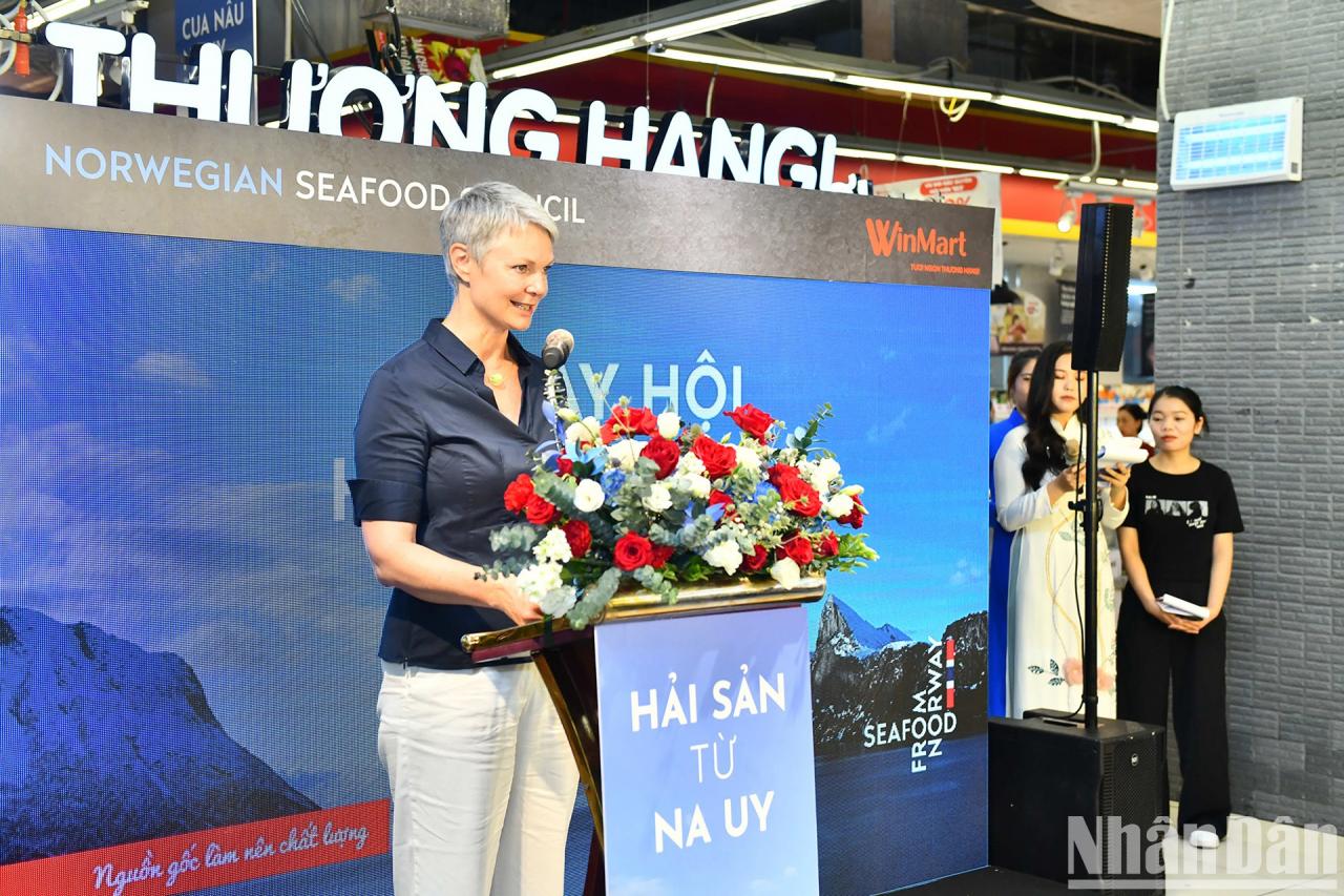 [Photo] Norwegian Ambassador prepares salmon dish for guests photo 3