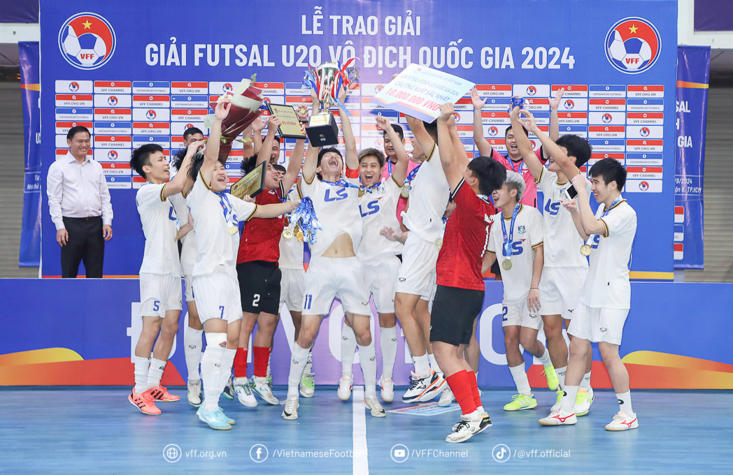 Quật ngã Sài Gòn Titans TP.HCM, Thái Sơn Bắc lên ngôi giải futsal U.20 quốc gia 2024- Ảnh 2.