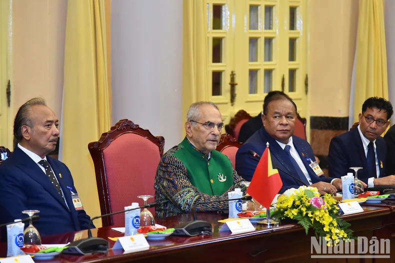 [ภาพ] ประธานาธิบดีโตลัมหารือกับประธานาธิบดีแห่งสาธารณรัฐประชาธิปไตยติมอร์-เลสเต โฮเซ ราโมส-ฮอร์ตา ภาพที่ 5