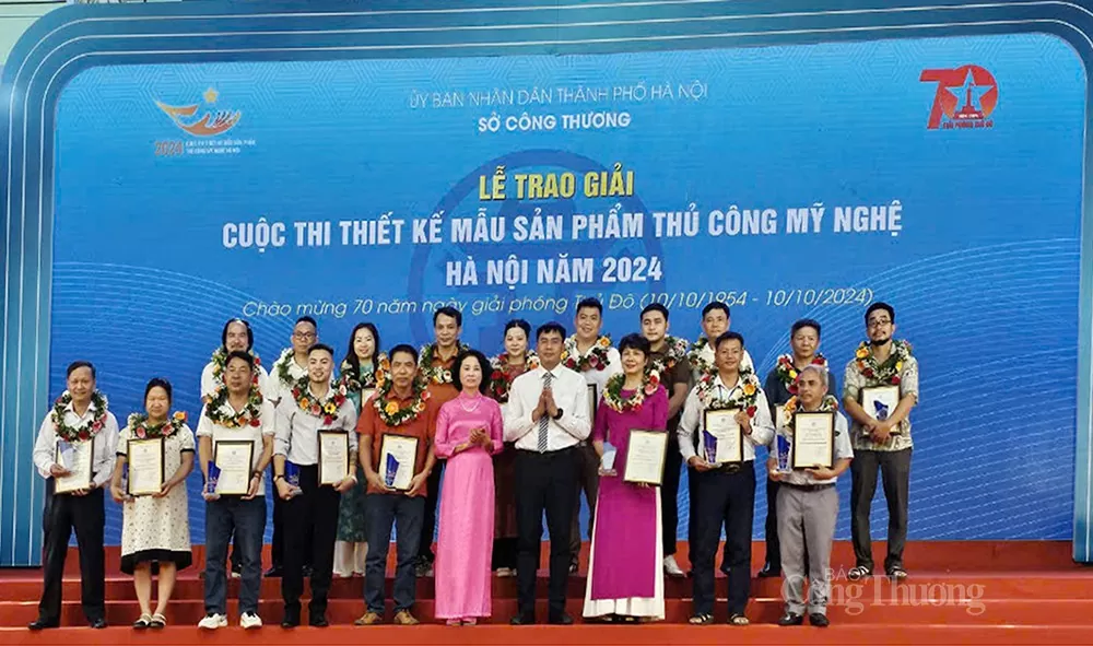 Vinh danh 90 tác phẩm đạt giải Cuộc thi Thiết kế mẫu sản phẩm thủ công mỹ nghệ Hà Nội năm 2024