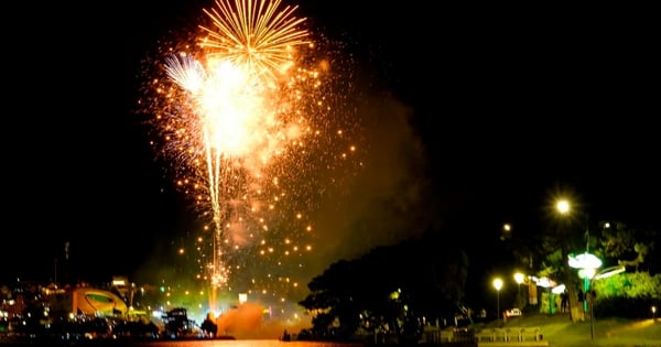 Lam Dong-Feuerwerk in 3 Bezirken und Städten am Silvesterabend