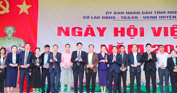 Sở LĐTB&XH Nghệ An phối hợp với huyện Tương Dương tổ chức Ngày hội việc làm trên địa bàn huyện năm 2024.