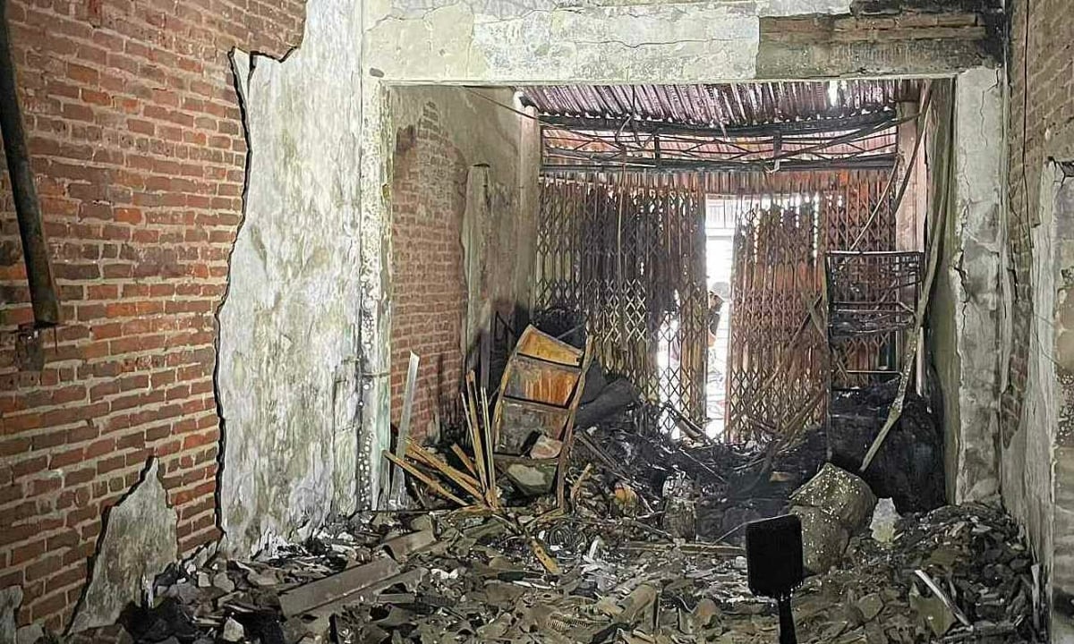 7 personas escaparon de casa que se incendió inesperadamente