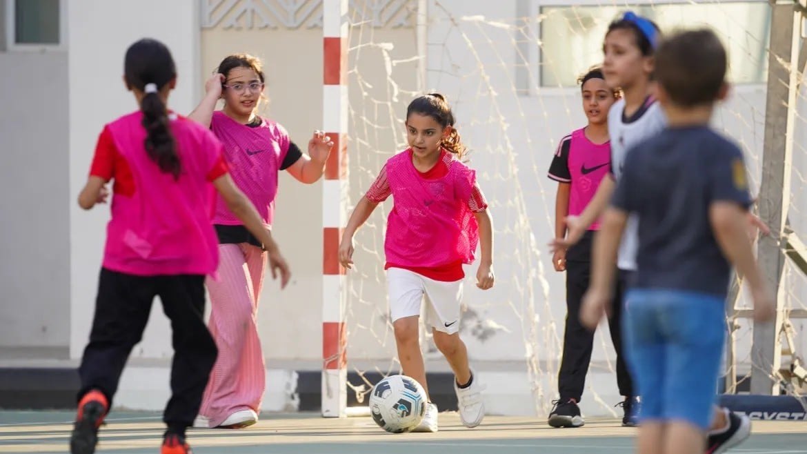 Football brings joy and hope to Palestinian children in Qatar