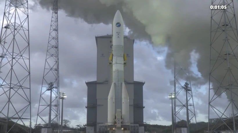 Tên lửa đẩy Ariane 6 vượt qua cuộc thử nghiệm. (Nguồn: ESA webcast)