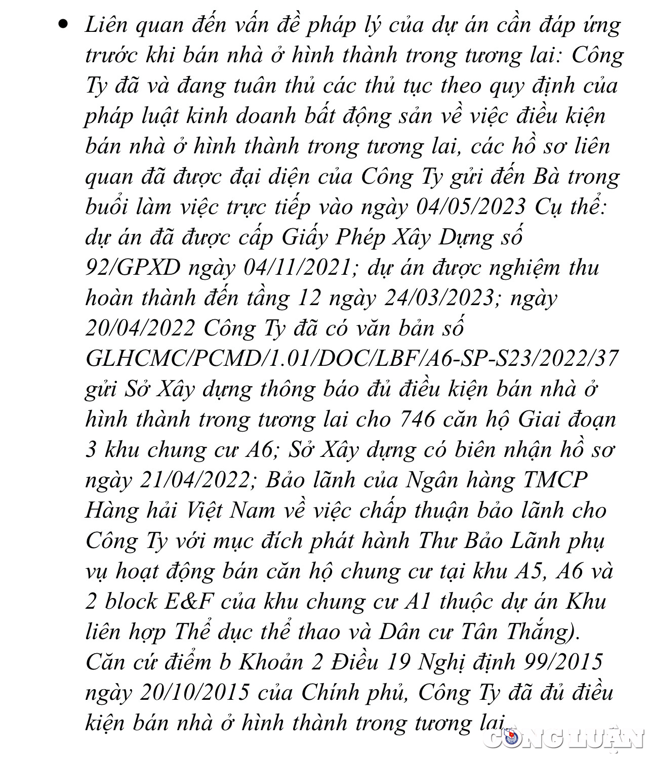 Ist die Baubehörde von Ho-Chi-Minh-Stadt für die Verstöße von Gamuda Land verantwortlich? Bild 2