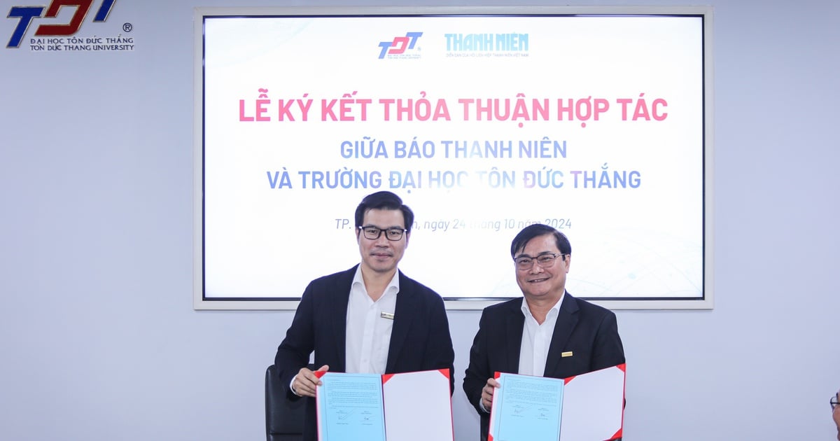 Báo Thanh Niên ký kết hợp tác với Trường ĐH Tôn Đức Thắng