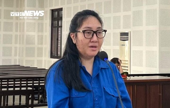 Tran Thi Hoang Anh en el juicio.