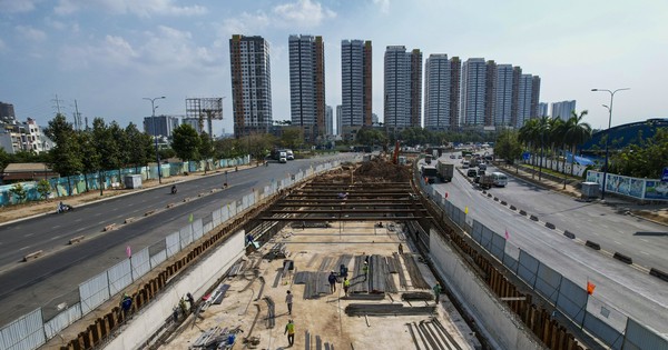 The shape of the largest intersection in Ho Chi Minh City, costing 3,400 billion VND, is gradually revealed.