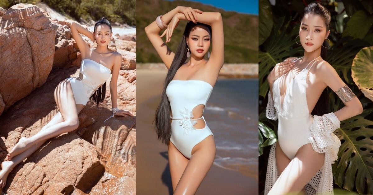 Thí sinh Miss World Vietnam khoe đường cong trước thềm chung kết