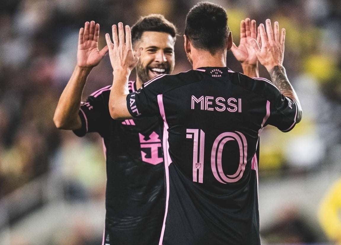 Jordi Alba và Messi từng nhiều năm thi đấu cho Barcelona và nay tại Inter Miami