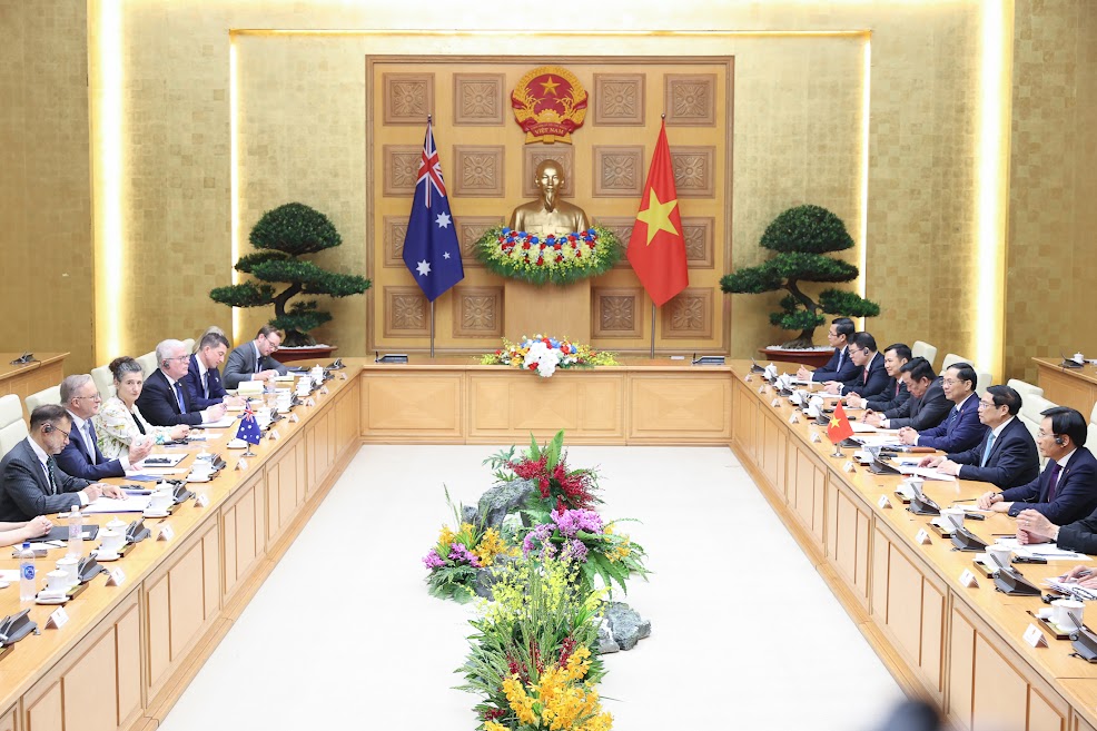 Le Premier ministre Pham Minh Chinh rencontre le Premier ministre australien Anthony Albania photo 8