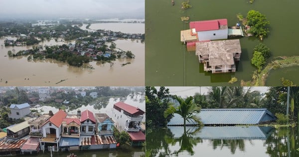 'น้ำท่วมป่า' ท่วมบ้านเรือนหลายร้อยหลังในเขตชานเมืองฮานอย