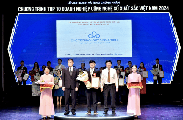 CMC TS - Doanh nghiệp công nghệ số đạt cú đúp danh hiệu năm 2024