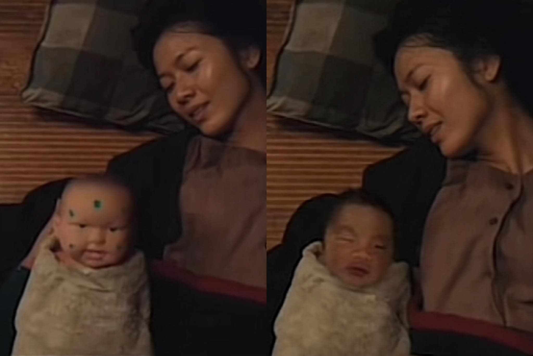 The baby's face special effects in the movie made many people 