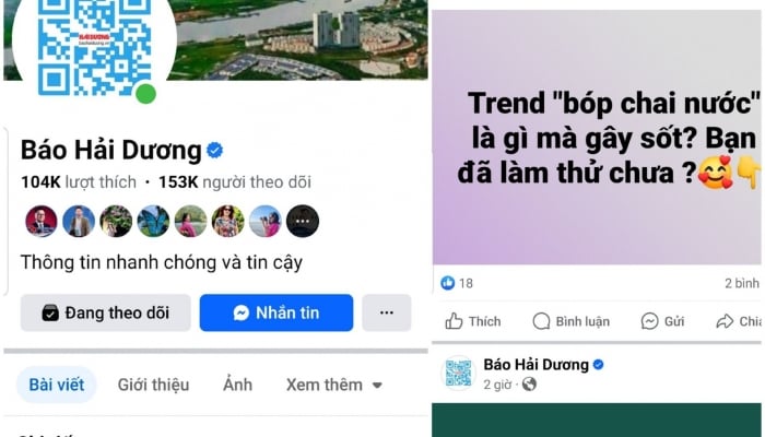 Hai Duong Newspaper ranked third among Party newspapers in provinces and cities with the most followers on its Fanpage with the 'blue tick'.